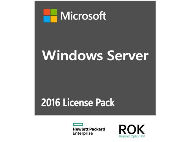 HPE ROK License - MS Server 2016 - 1 user CAL